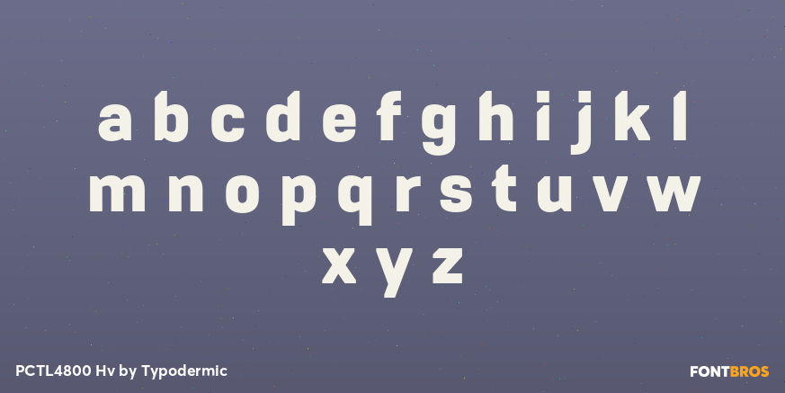 PCTL4800 Hv Font Poster #1