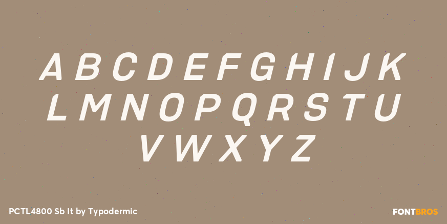 PCTL4800 Sb It Font Poster #2