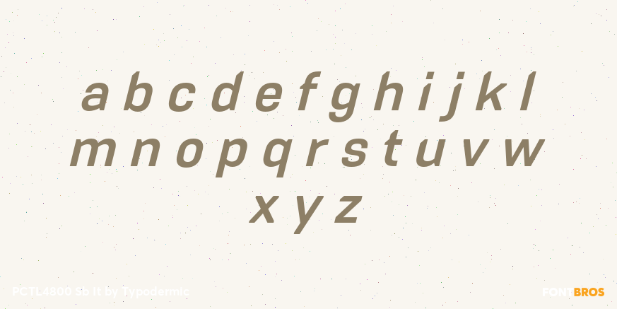 PCTL4800 Sb It Font Poster #3