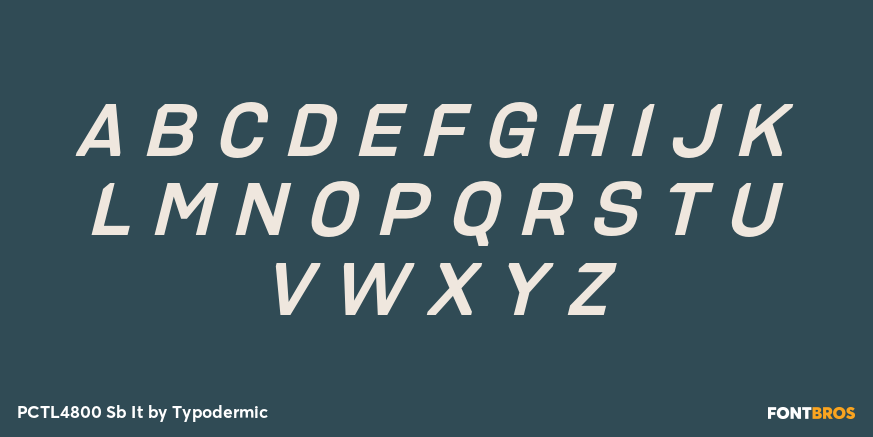 PCTL4800 Sb It Font Poster #1