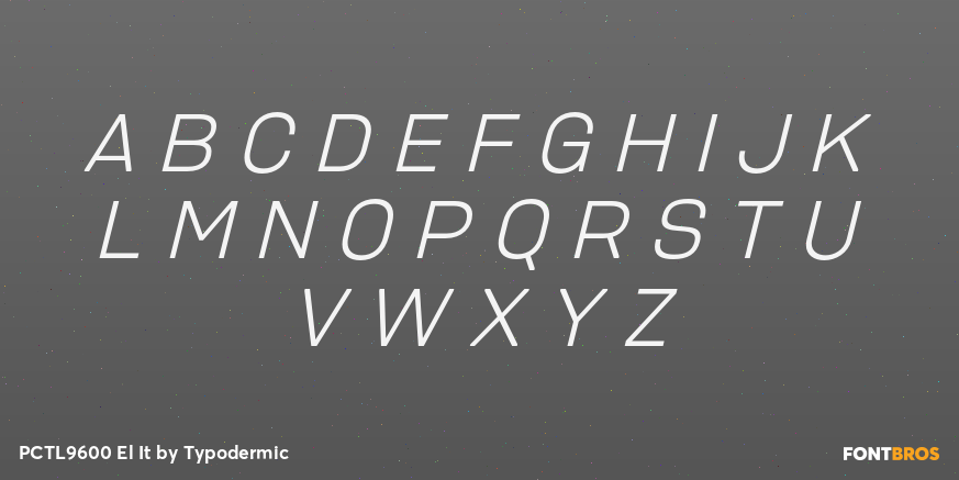PCTL9600 El It Font Poster #2