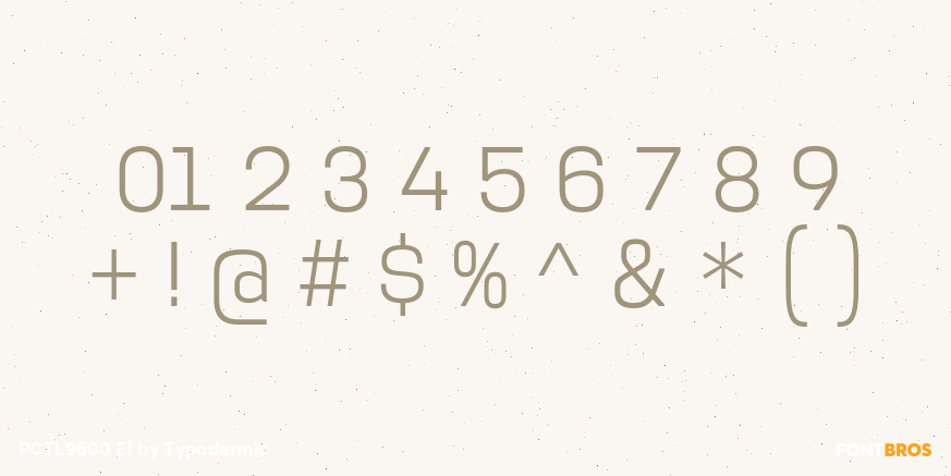 PCTL9600 El Font Poster #4