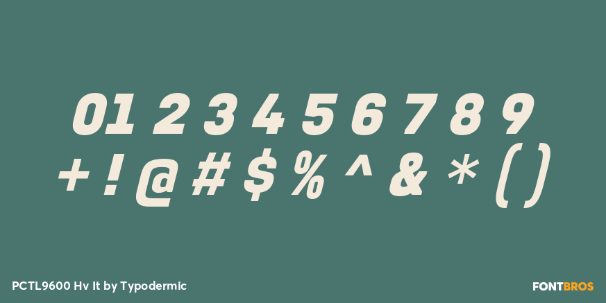 PCTL9600 Hv It Font Poster #1