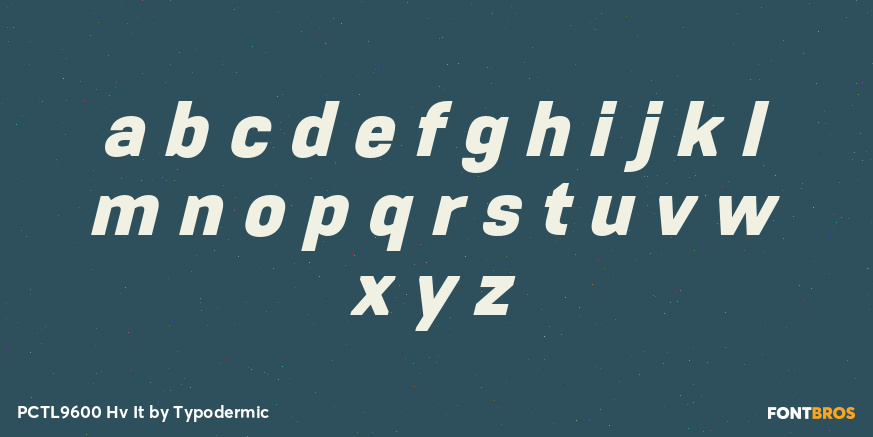 PCTL9600 Hv It Font Poster #1