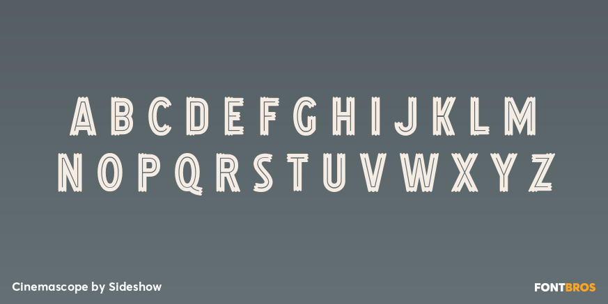 Cinemascope Font Poster #3