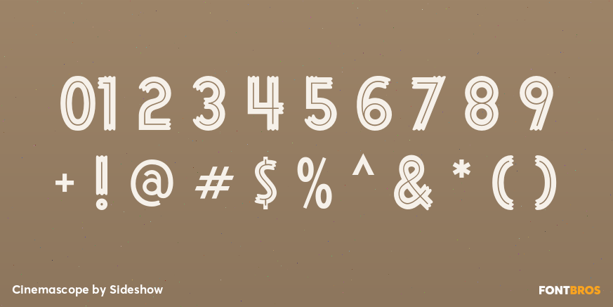 Cinemascope Font Poster #4