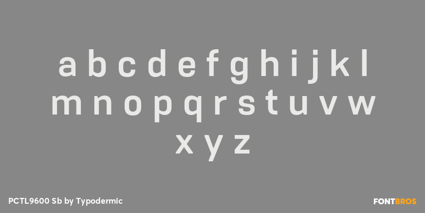 PCTL9600 Sb Font Poster #3