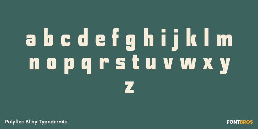 Polyflec Bl Font Poster #3