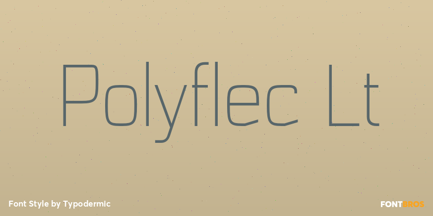 Polyflec Lt Font Poster #1