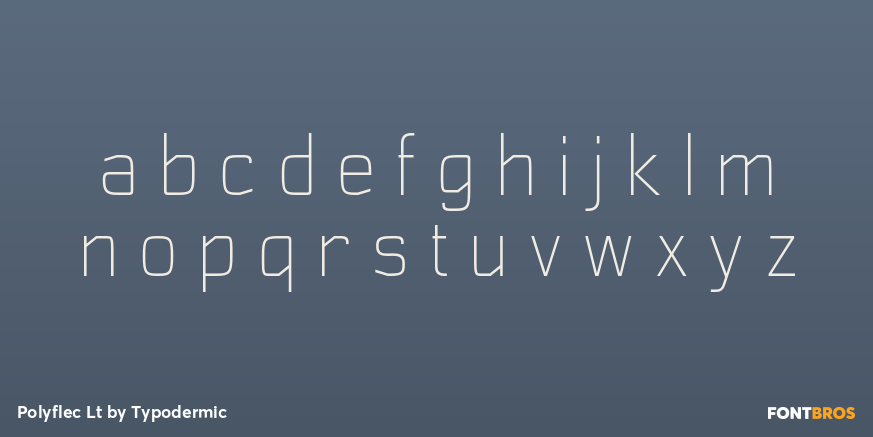 Polyflec Lt Font Poster #1