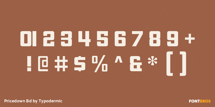 Pricedown Bd Font Poster #1
