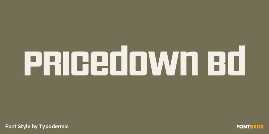 Pricedown Bd Font Poster #1