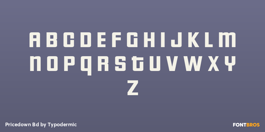 Pricedown Bd Font Poster #2