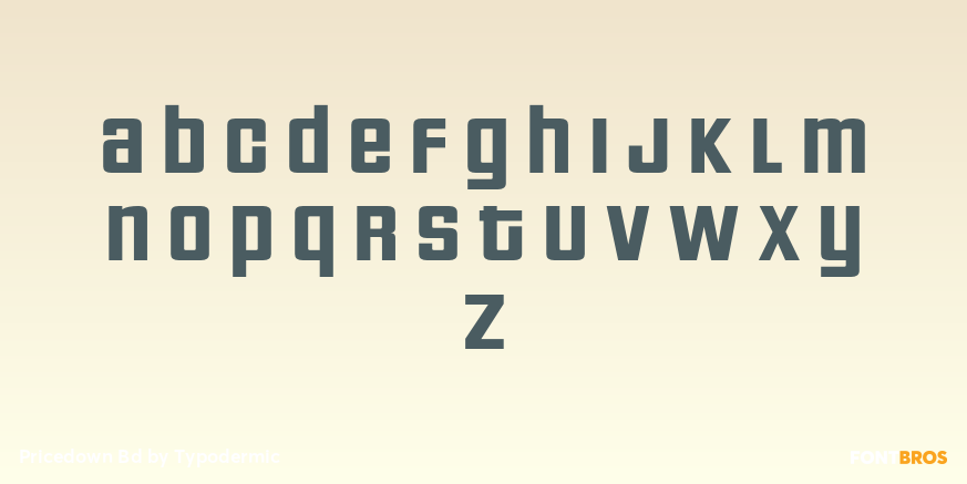 Pricedown Bd Font Poster #3