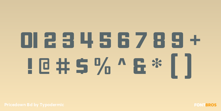 Pricedown Bd Font Poster #4