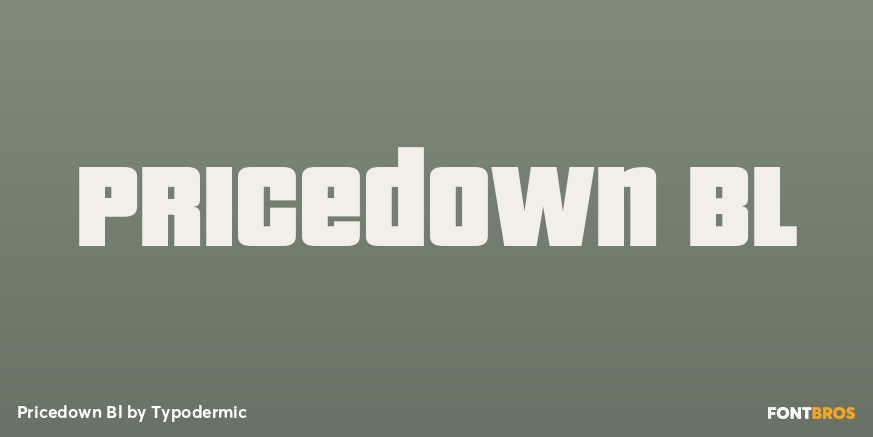 Pricedown Bl Font Poster #1