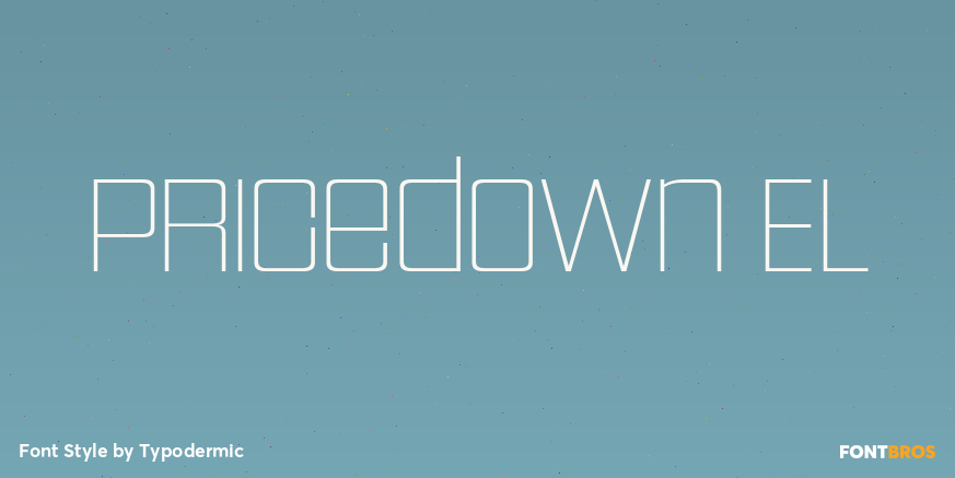 Pricedown El Font Poster #1