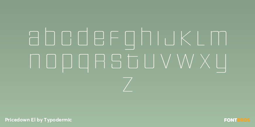 Pricedown El Font Poster #3