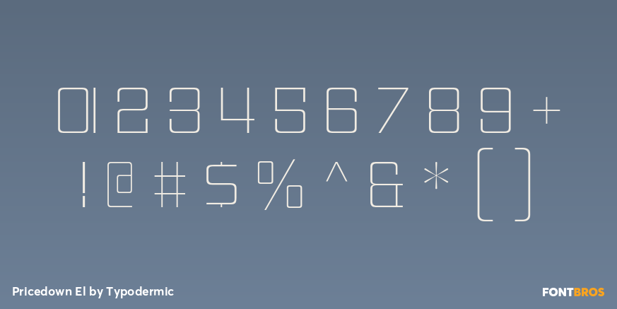 Pricedown El Font Poster #4