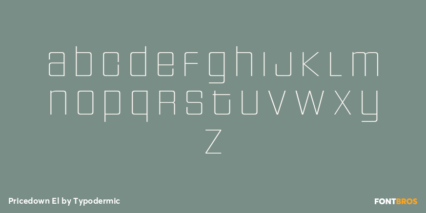 Pricedown El Font Poster #1