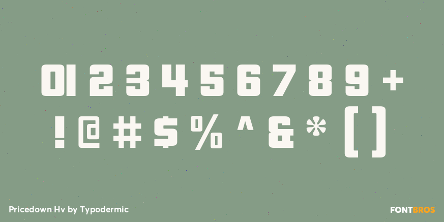 Pricedown Hv Font Poster #4