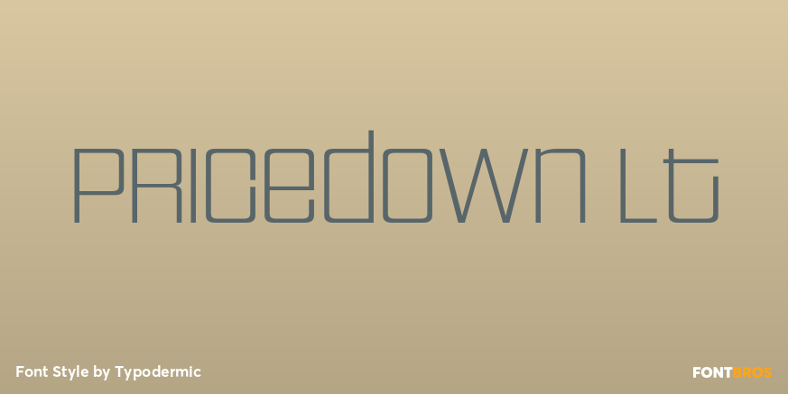 Pricedown Lt Font Poster #1
