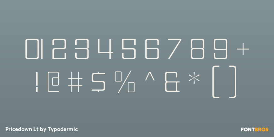 Pricedown Lt Font Poster #4