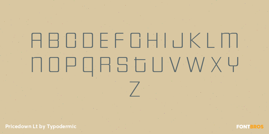 Pricedown Lt Font Poster #1