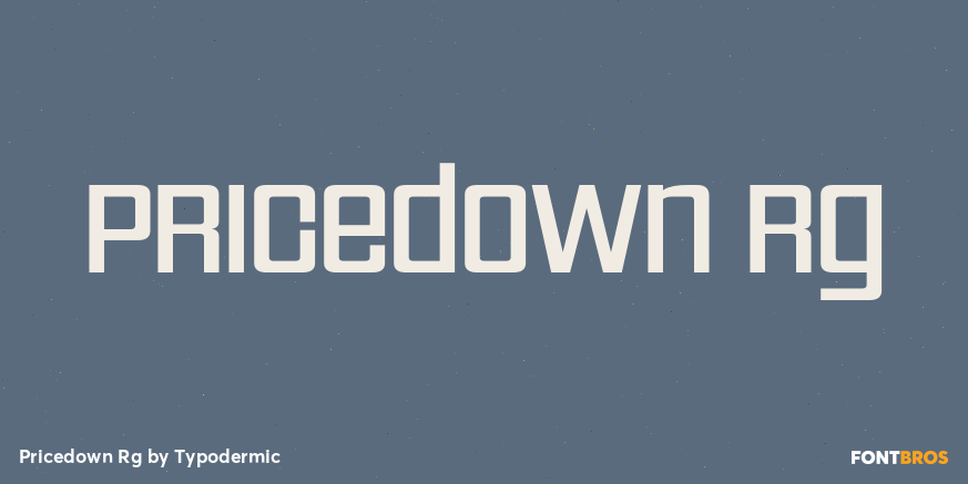 Pricedown Rg Font Poster #1