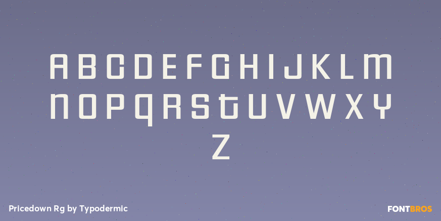 Pricedown Rg Font Poster #2