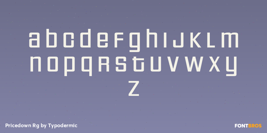 Pricedown Rg Font Poster #3