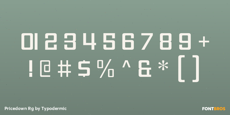 Pricedown Rg Font Poster #4