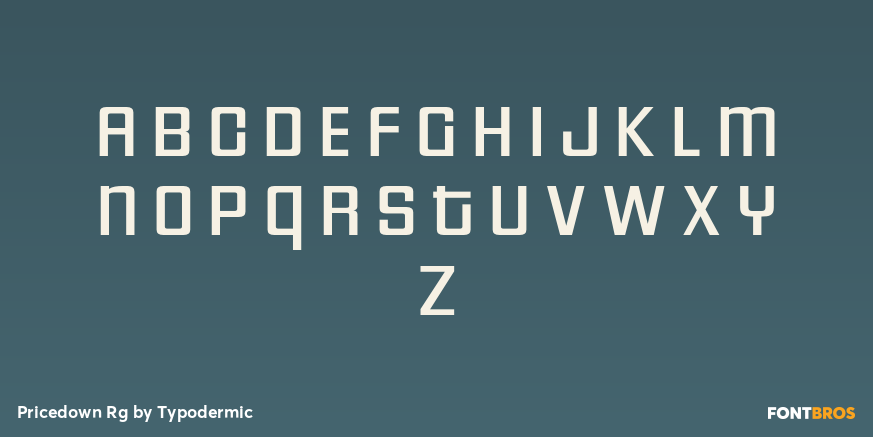 Pricedown Rg Font Poster #1
