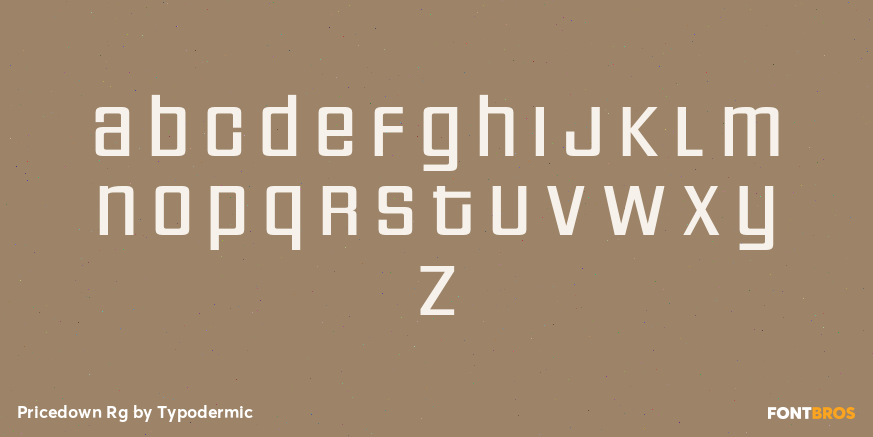 Pricedown Rg Font Poster #1