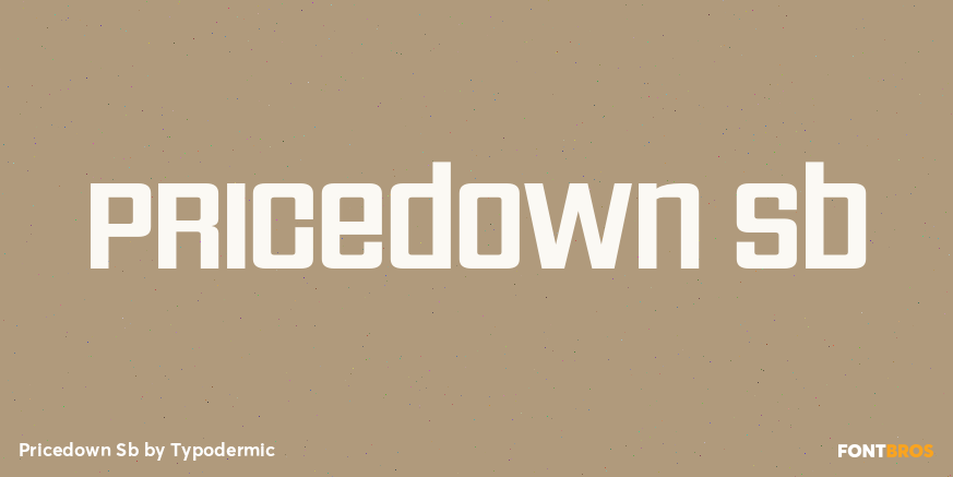 Pricedown Sb Font Poster #1
