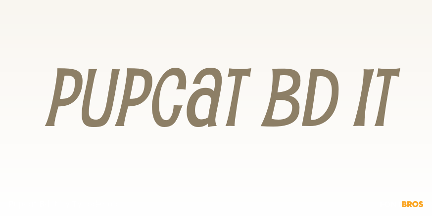 Pupcat Bd It Font Poster #1