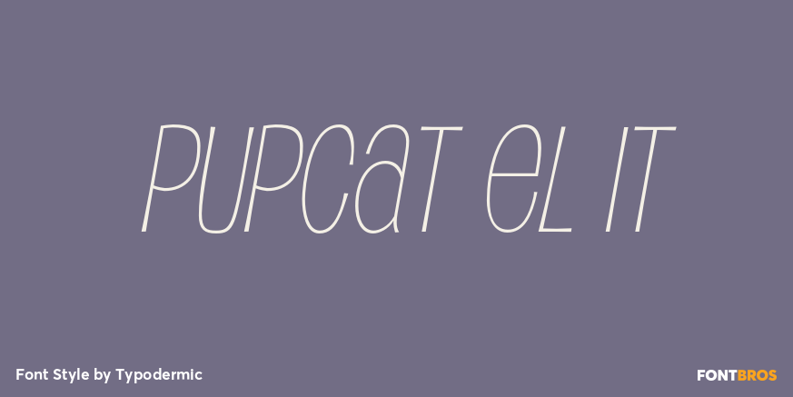 Pupcat El It Font Poster #1
