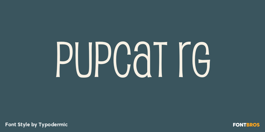 Pupcat Rg Font Poster #1