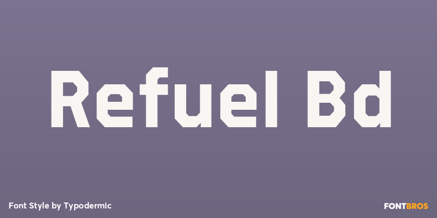 Refuel Bd Font Poster #1