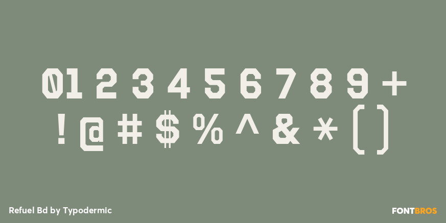 Refuel Bd Font Poster #4