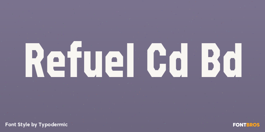 Refuel Cd Bd Font Poster #1