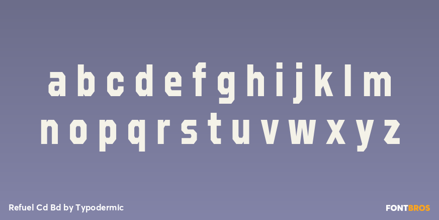 Refuel Cd Bd Font Poster #3