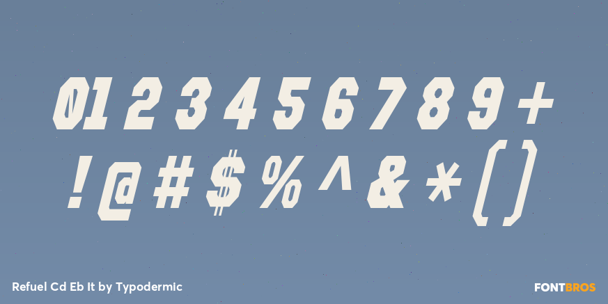 Refuel Cd Eb It Font Poster #4