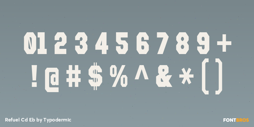 Refuel Cd Eb Font Poster #1