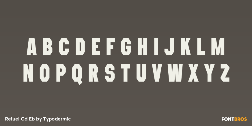 Refuel Cd Eb Font Poster #1