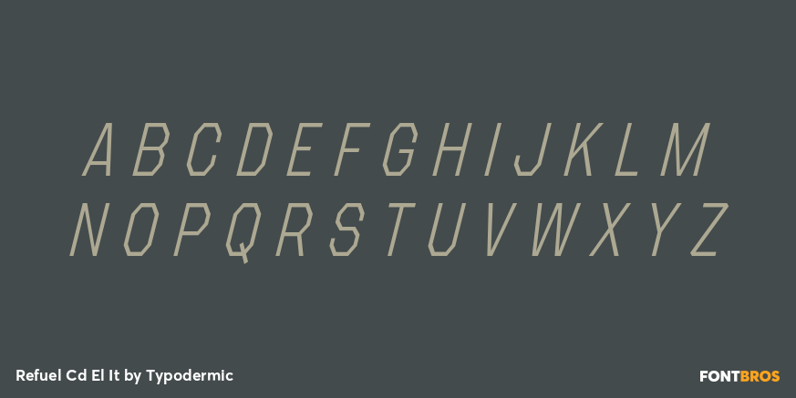 Refuel Cd El It Font Poster #2