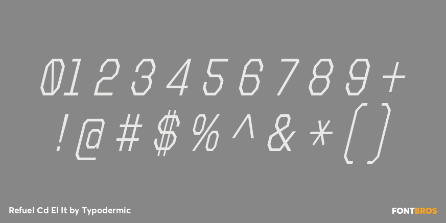 Refuel Cd El It Font Poster #4