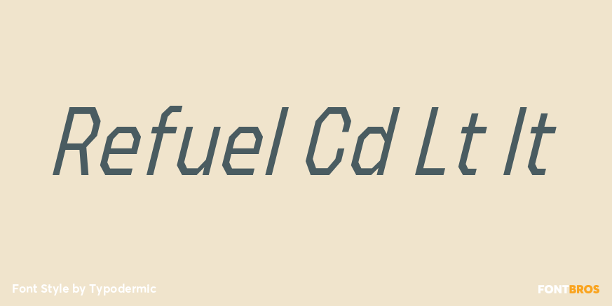 Refuel Cd Lt It Font Poster #1