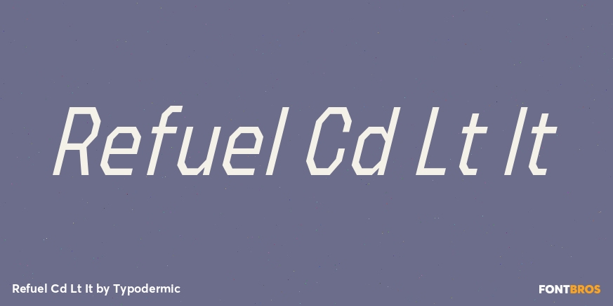 Refuel Cd Lt It Font Poster #1