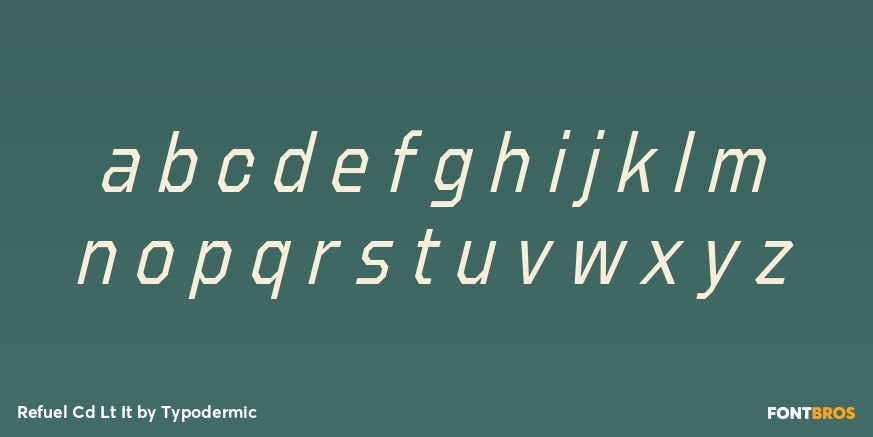 Refuel Cd Lt It Font Poster #3